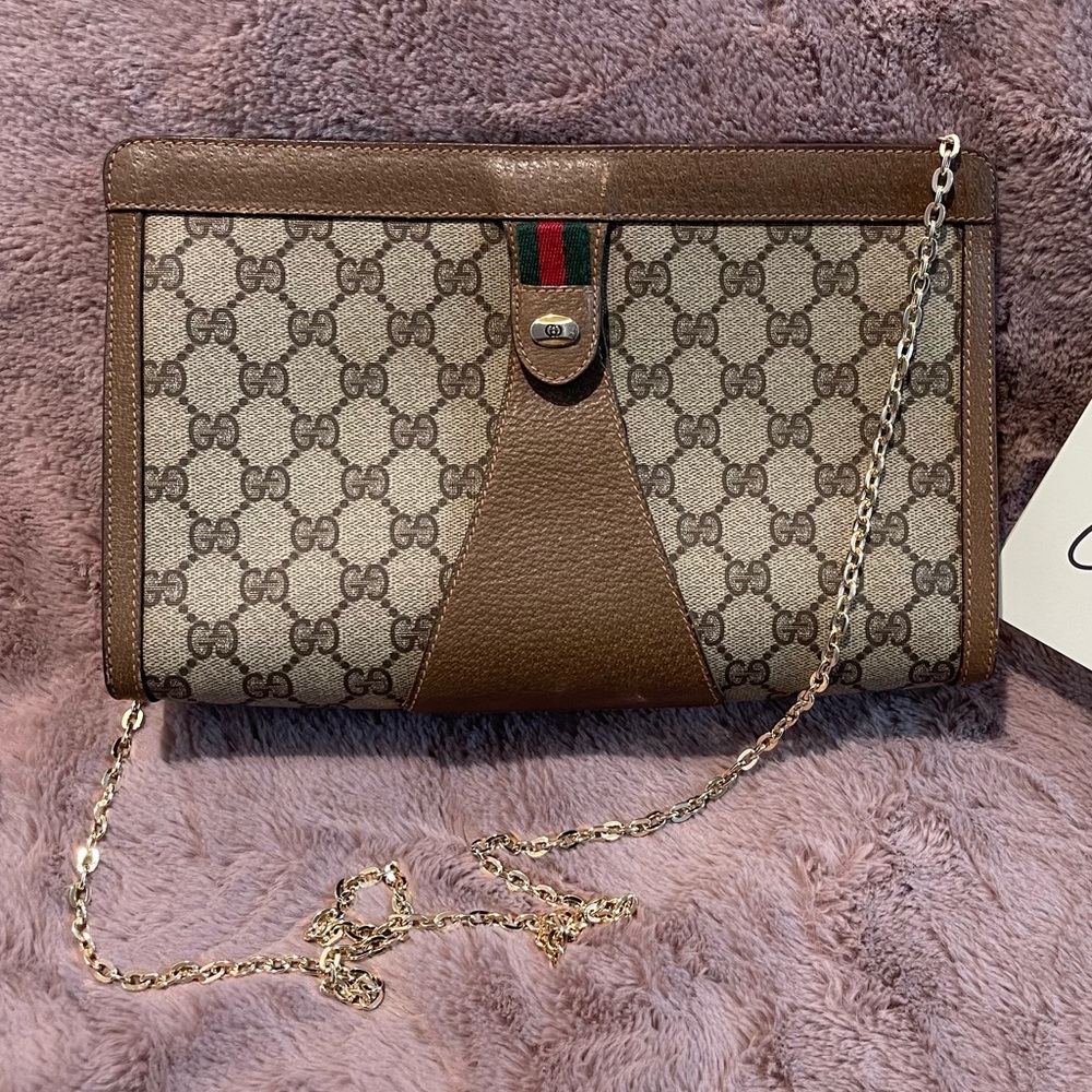 Gucci Vintage Ophidia Pouch Convertible Bag